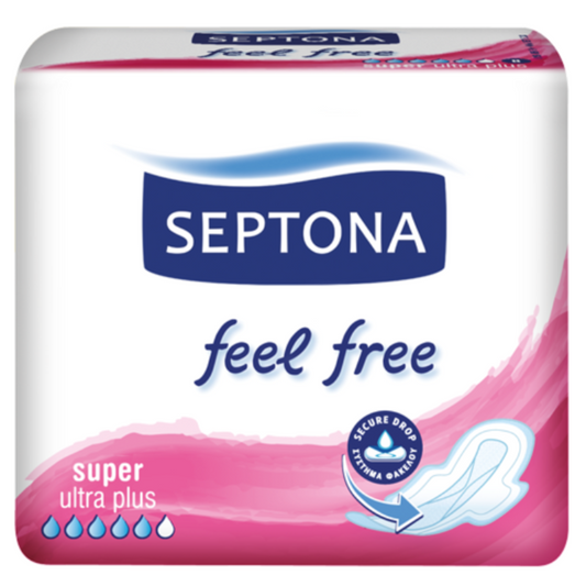 Septona Sanitary Napkins Feel Free Super 10pcs - Medaid