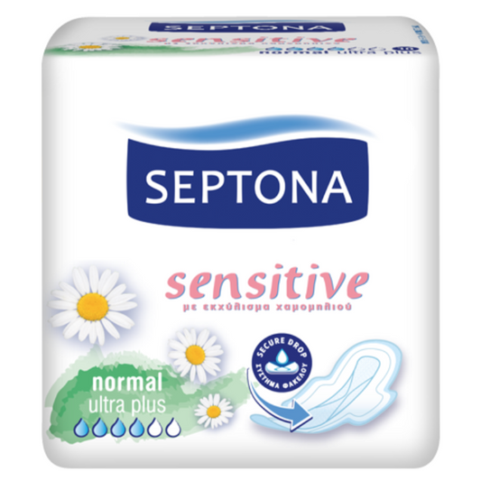 Septona Sanitary Napkins Sensitive Normal Ultra Plus 10Pcs - Medaid