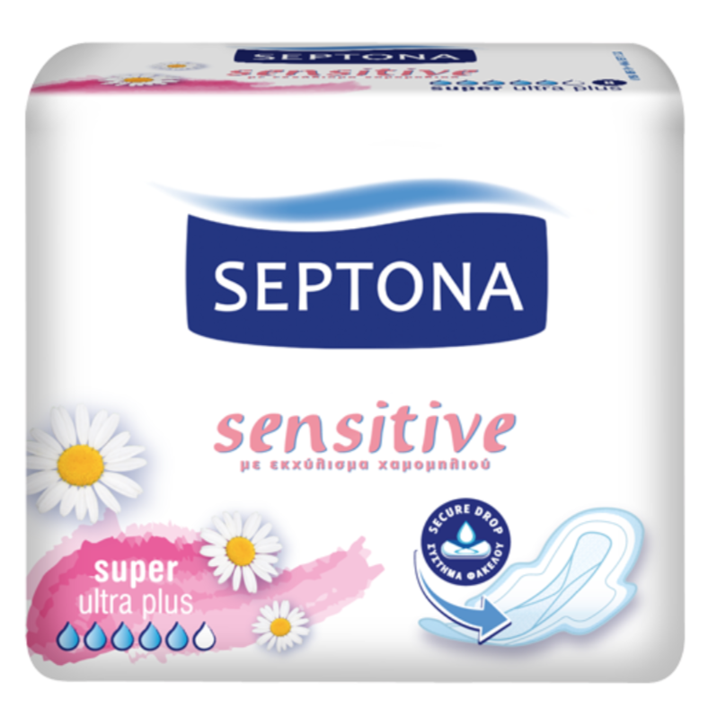 Septona Sanitary Napkins Sensitive Super Ultra plus 8Pcs - Medaid International