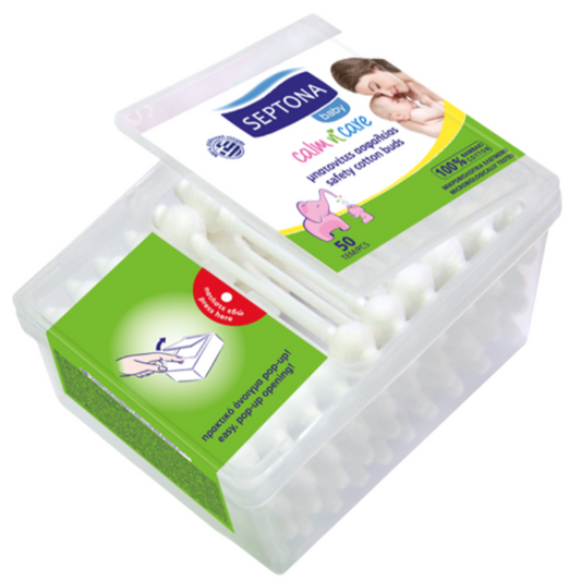 Septona Baby Cotton Buds 50Pcs - Medaid International