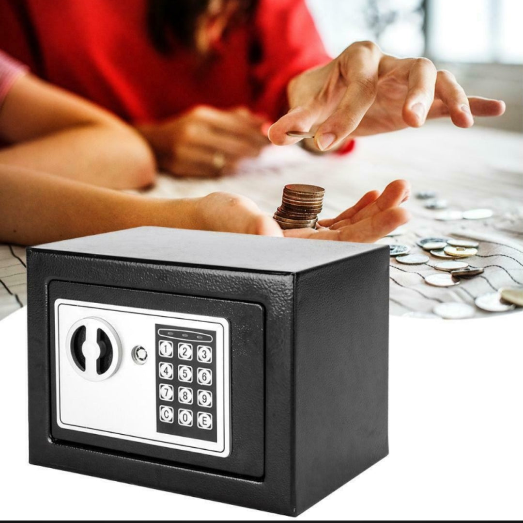Safe Box Mini Digital Electronic Keypad Lock Safe Box Built In 2 Locking Bolts For Home & Offices 23x17x17cm - Medaid International