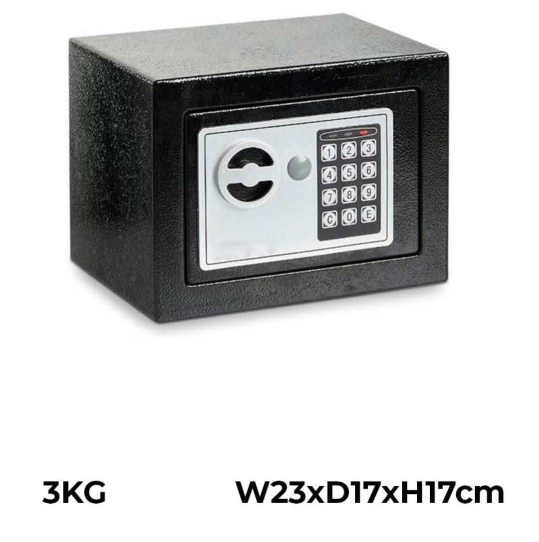 Safe Box Mini Digital Electronic Keypad Lock Safe Box Built In 2 Locking Bolts For Home & Offices 23x17x17cm - Medaid International