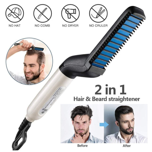 10W Electric Beard Hair Straightener With Ceramic Heating Plate - Medaid International