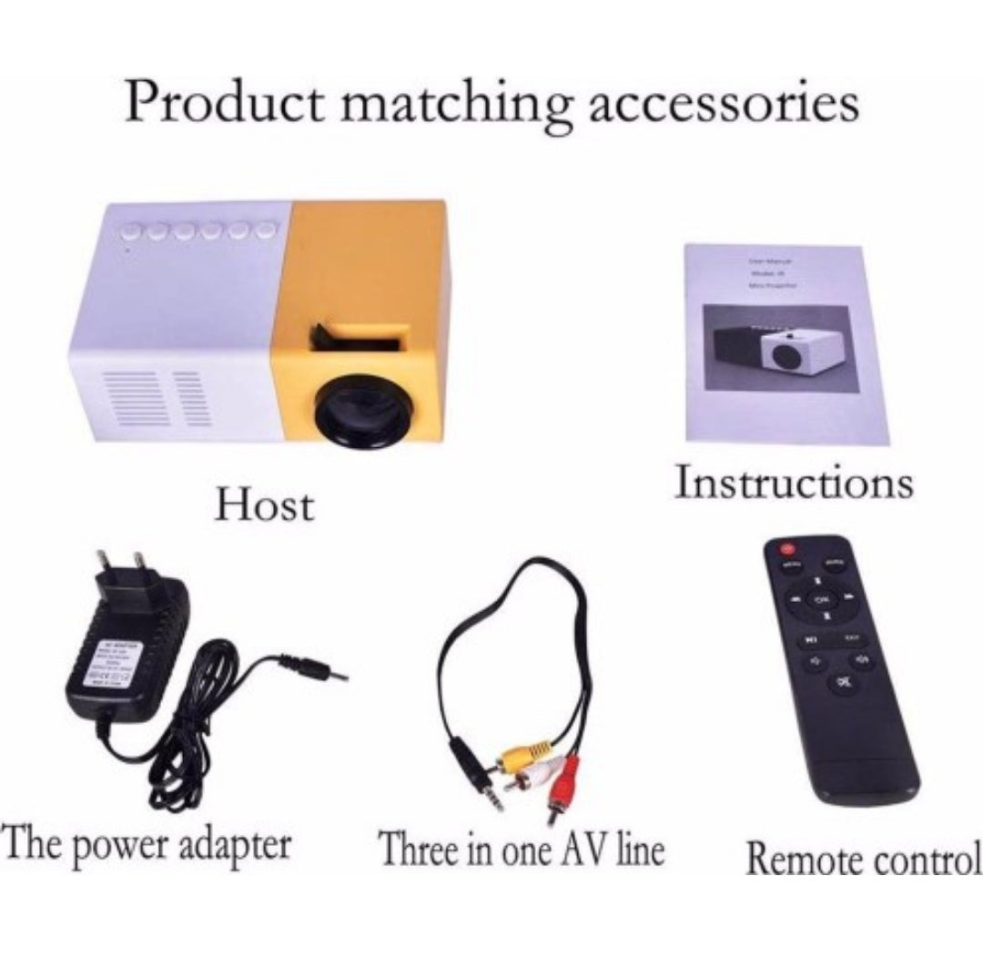 Mini LED Projector Multimedia Home Theater - Medaid International