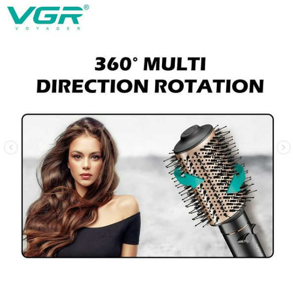 VGR Rotating Hot Air Brush Comb V494 - Black - Medaid International