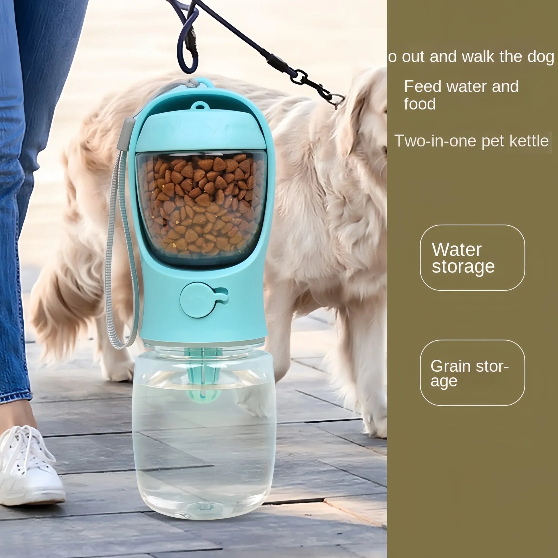 2 in 1 Portable Dog Water Bottle - Medaid International