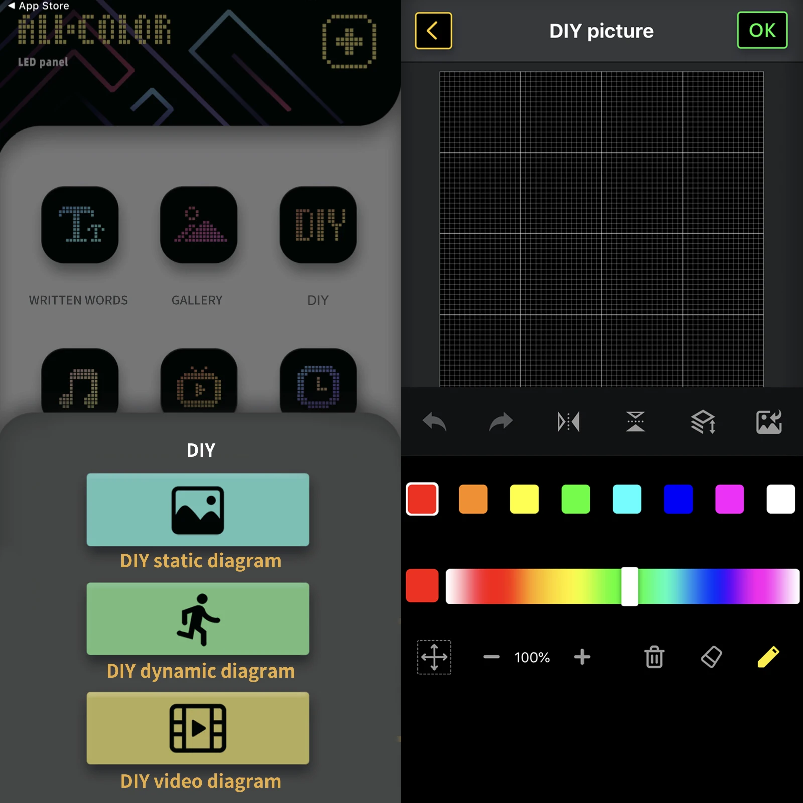 Car LED Smart Screen APP Control Full Color LED Screen Panel - Medaid International
