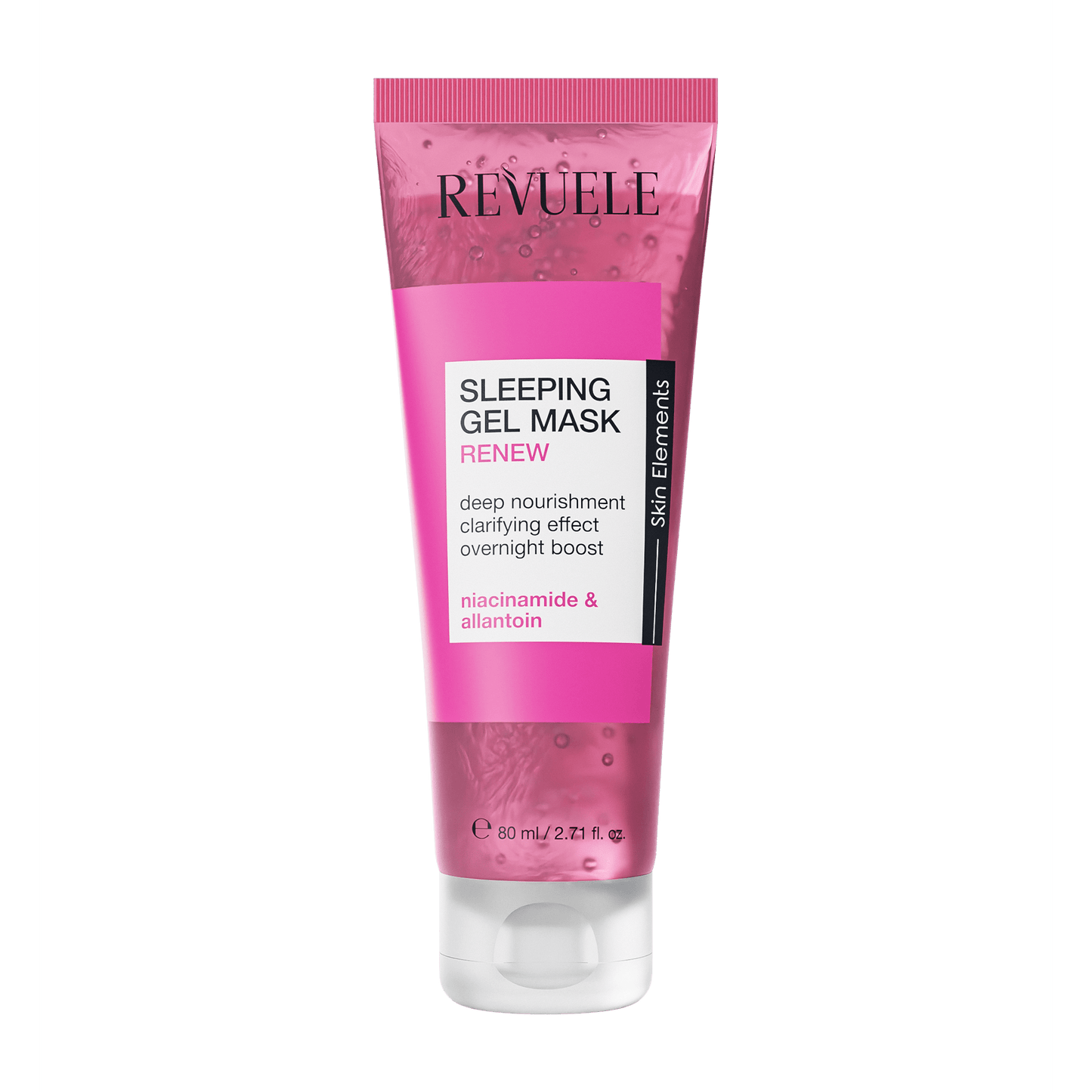 REVUELE SLEEPING GEL MASK - RENEW, 80 ml - PINK - Medaid