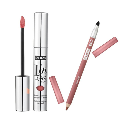 20% OFF Lipgloss I'm Loveproof (Light Rose )+ Pupa Milano True Lips Lip Liner ( Natural ) - Medaid