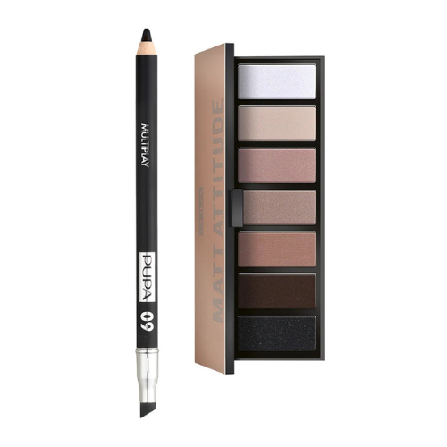 20% OFF Makeup Stories Compact Palette + Pupa Milano Multiplay Eye Pencil Deep Black - Medaid