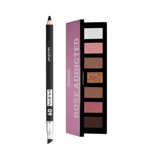 20% OFF Makeup Stories Compact Palette + Pupa Milano Multiplay Eye Pencil Deep Black - Medaid