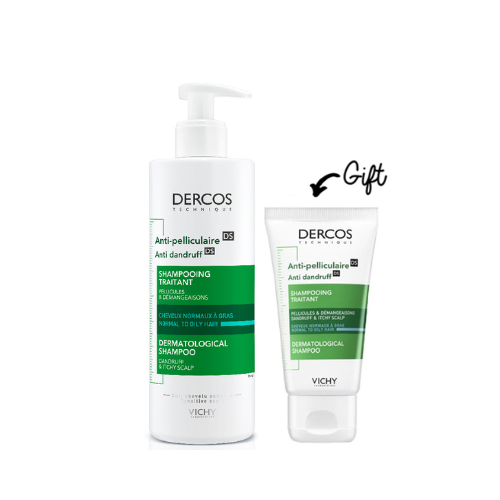 Dercos Anti-Dandruff Treatment Shampoo - Normal To Oily Hair Get FREE Mini Anti-dandruff Shampoo 50 ML - Medaid