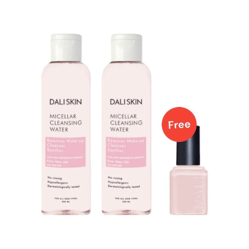 Dali Skin Micellar Cleansing Water 250 mL + FREE Random Nail Polish - Medaid