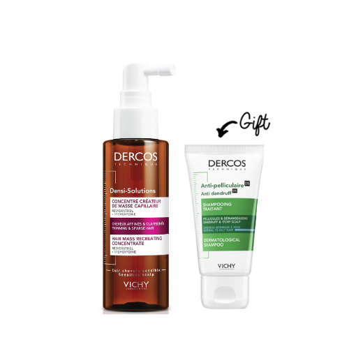 Dercos Densi-Solutions - Hair Mass Recreating Concentrate 100ML + FREE Mini Anti-dandruff Shampoo 50 ML - Medaid