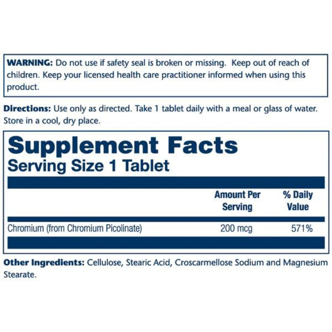 Chromium Picolinate 200mcg - Medaid