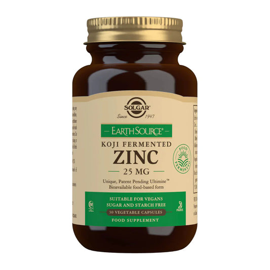 Solgar - Earth Source® Koji Fermented Zinc 30 Vegetable Capsules - Medaid International
