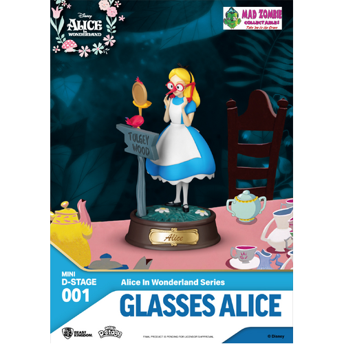 Alice in Wonderland Series Glasses Alice Mini Diorama Stage by Beast Kingdom - Medaid International