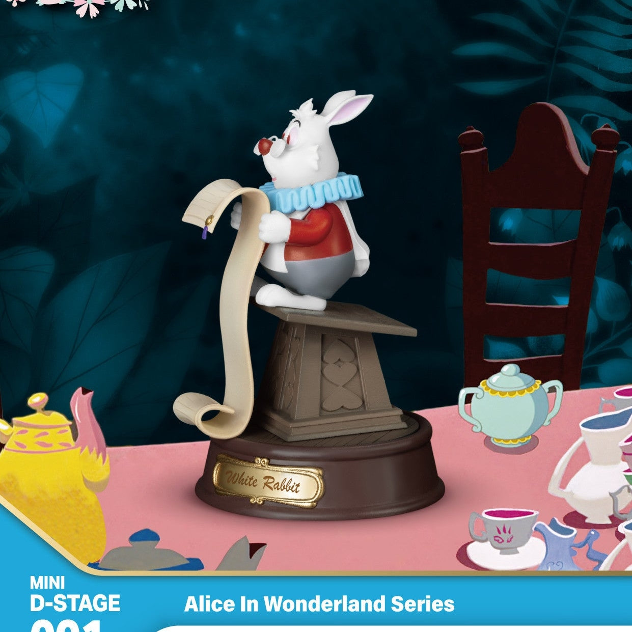 Alice in Wonderland Series White Rabbit Mini DIorama Stage by Beast KIngdom - Medaid International