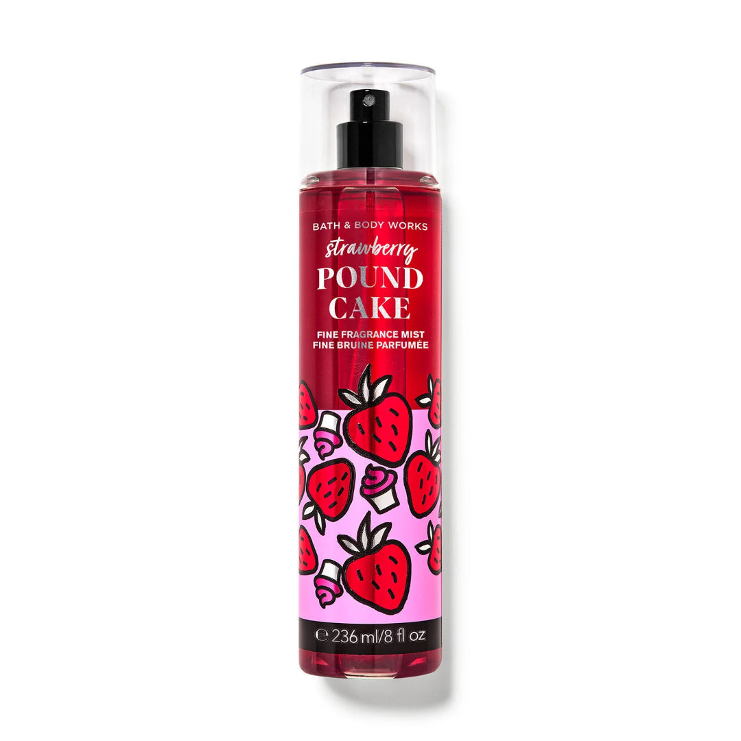 Bath And Body Works Fine Fragrance Mist 236ml - Strawberry Pound Cake - Medaid