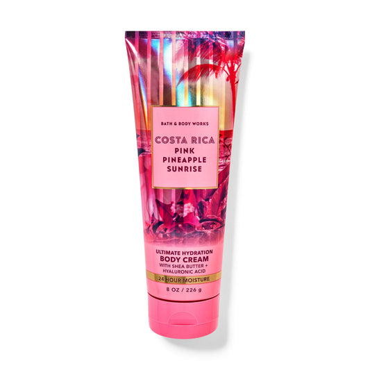Bath And Body Works Ultimate Hydration Body Cream 226g - Costa Rica Pink Pineapple Sunrise - Medaid