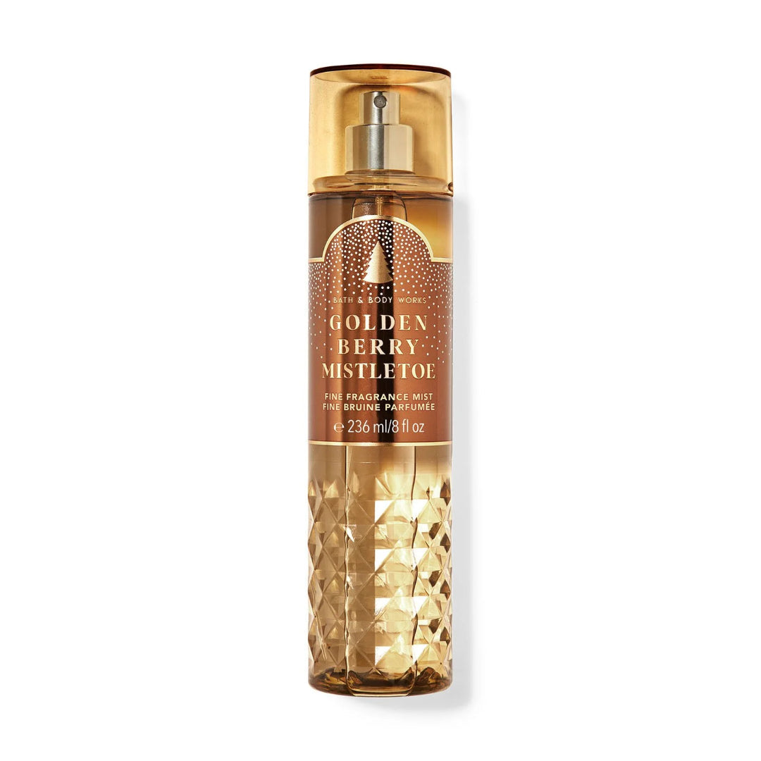 Bath And Body Works Fine Fragrance Mist 236ml - Golden Berry Mistletoe - Medaid
