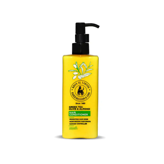 Khan Al Saboun Green Tea Olive & Almond Hair Conditioner 250ml - Medaid