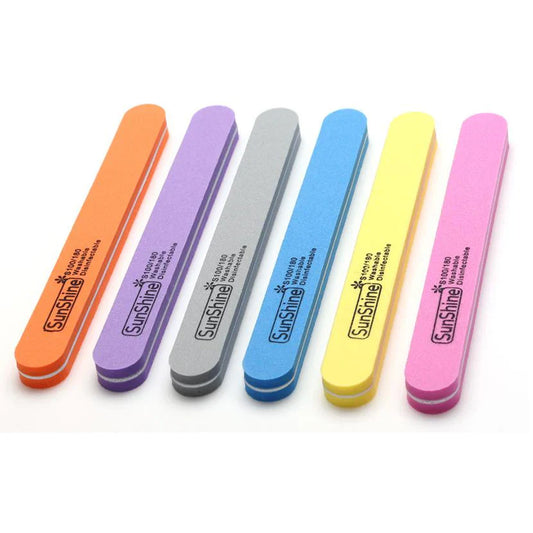 Sunshine Washable Nail File Mix Color S100/180 - Medaid