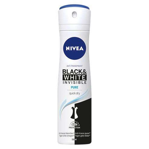 Deodorant Spray Invisible Black & White Pure - Medaid