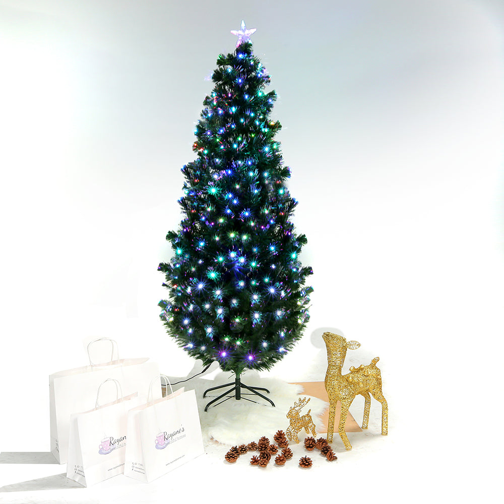 180 CM, Christmas Artificial Tree with L.E.D Light - Medaid