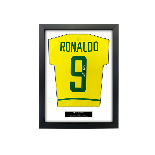The Collect Room - Ronaldo Nazario #9 Brazil 2002 Home Signed Jersey - Medaid International