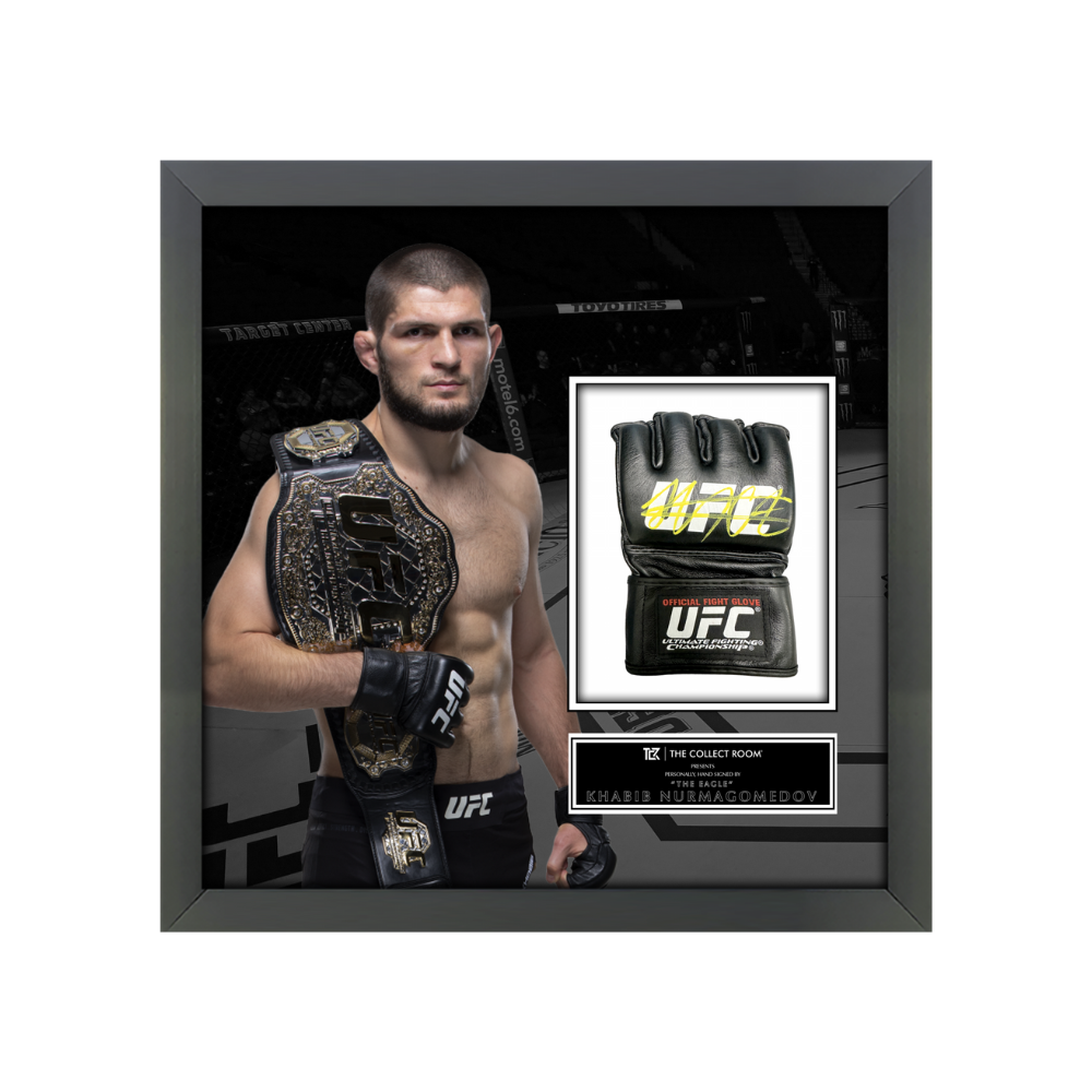 The Collect Room - Khabib Nurmagomedov Signed UFC Glove fram - Medaid International