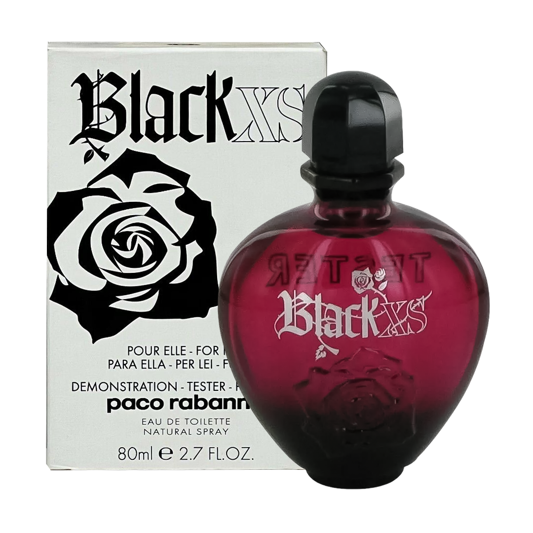 TESTER Paco Rabanne Black XS Eau De Toilette Pour Femme - 80ml - Medaid