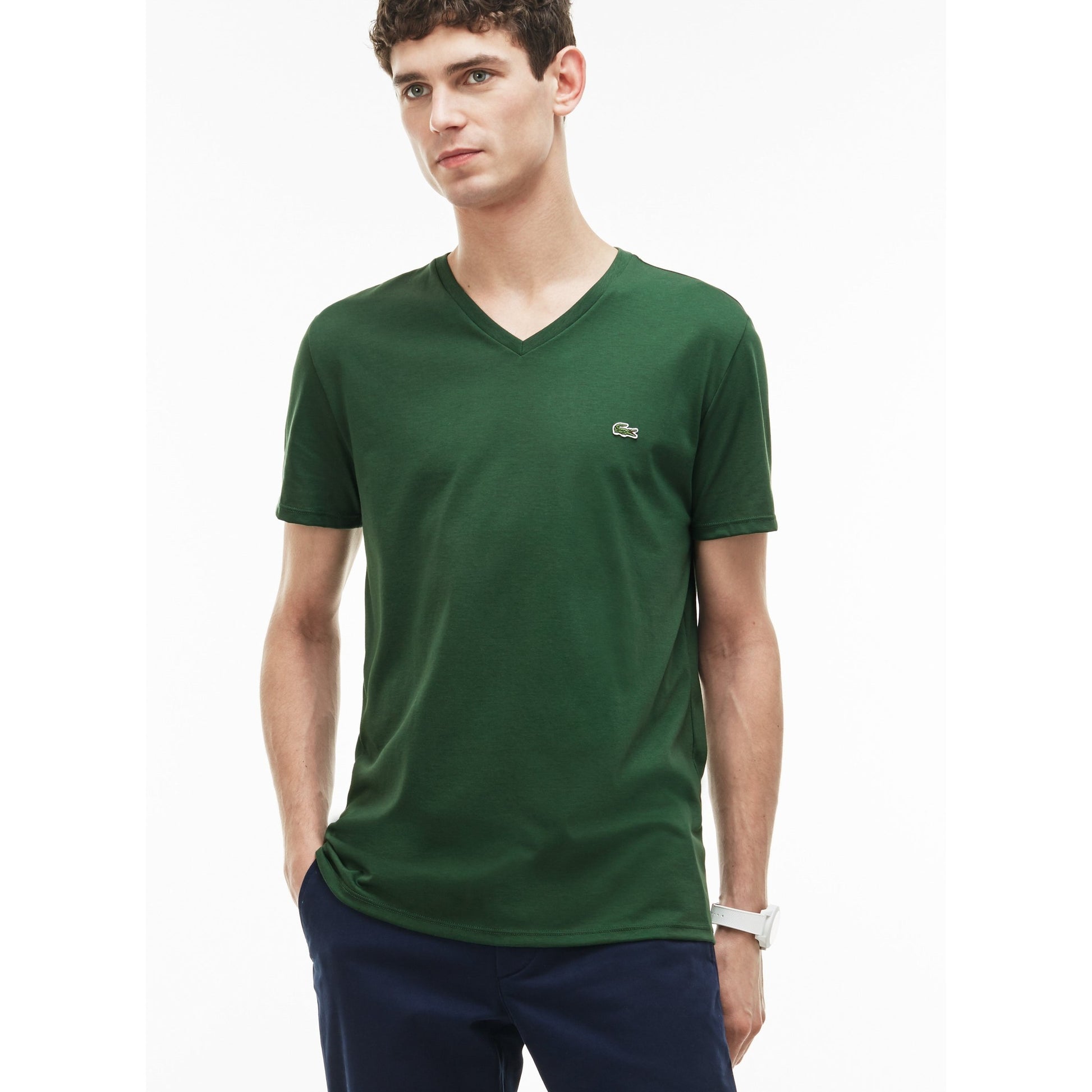 Lightweight Cotton Pima V Neck T-shirt - TH6710 - Medaid International