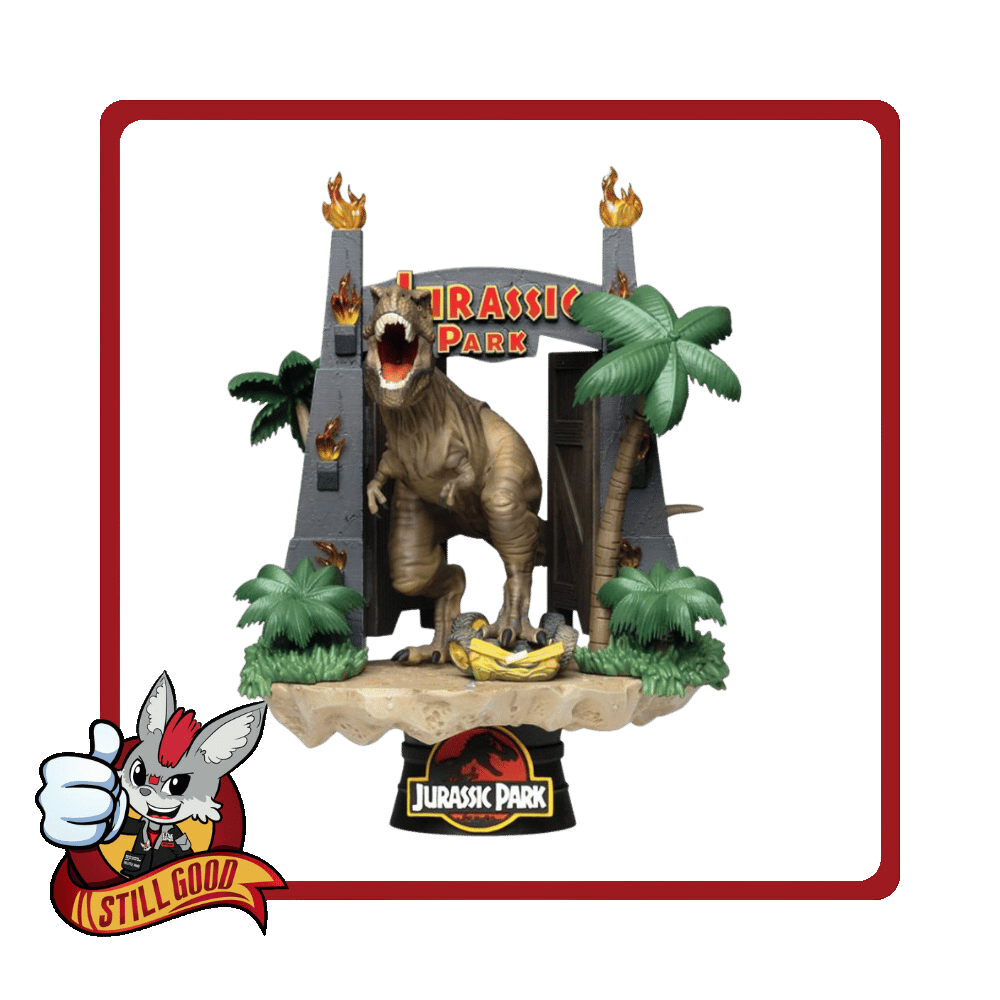Beast Kingdom : Jurassic Park D-Stage 088 - Jurassic Park Gate [Damaged Box] - Medaid International