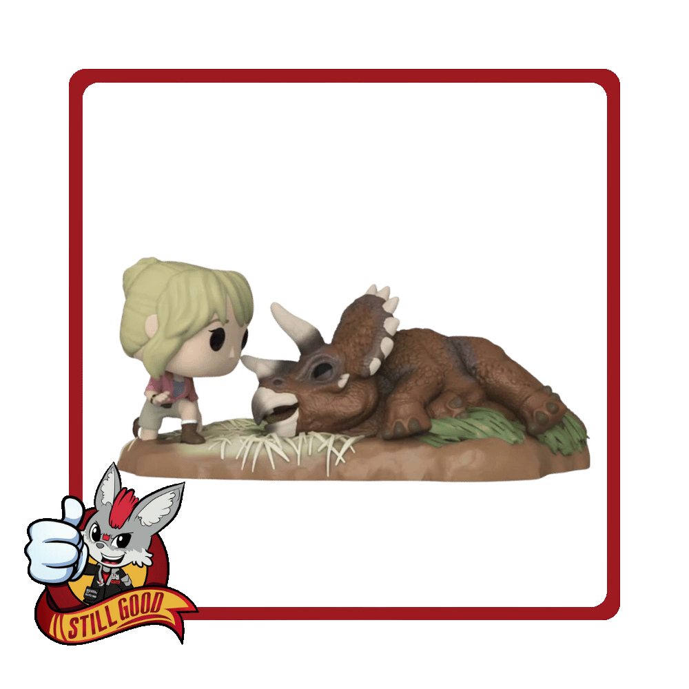 Funko Moment : Jurassic Park - Dr. Sattler & Triceratop [Damaged Box] - Medaid International