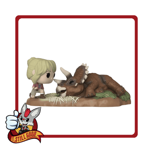 Funko Moment : Jurassic Park - Dr. Sattler & Triceratop [Damaged Box] - Medaid International