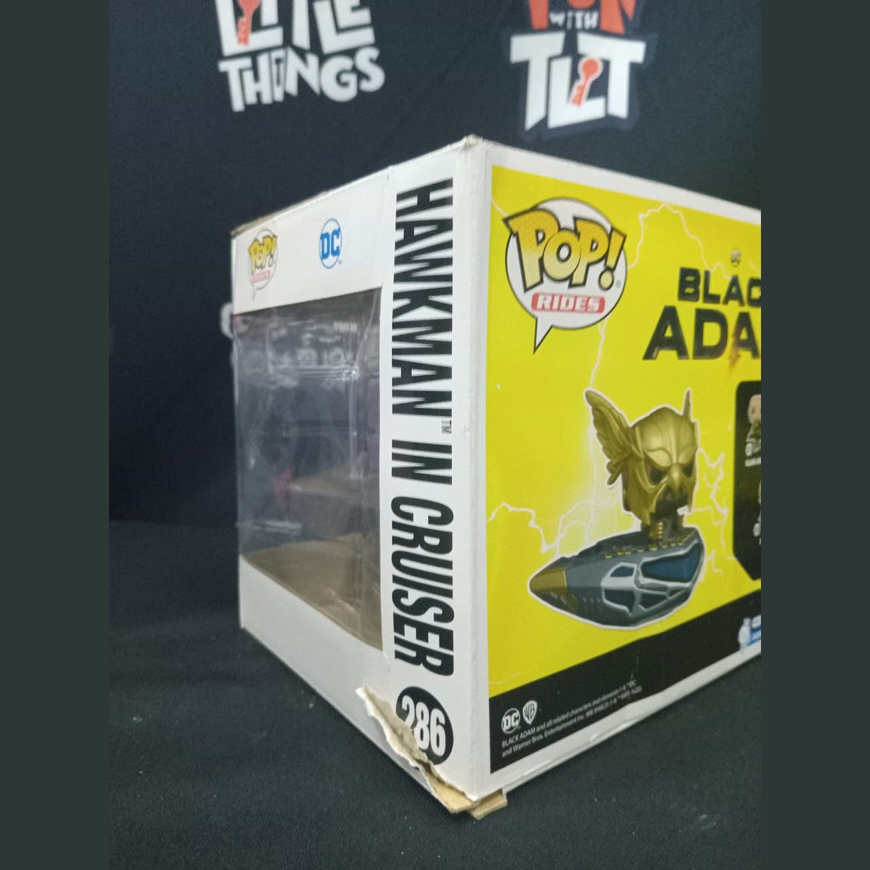Funko Pop Ride SUPDLX: DC Comics Black Adam- Hawkman In Cruiser [Damaged Box] - Medaid International