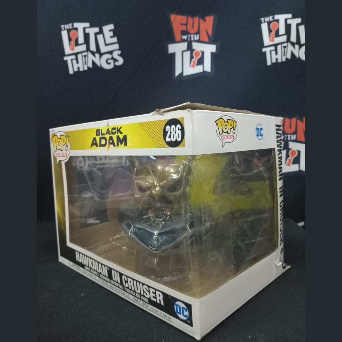 Funko Pop Ride SUPDLX: DC Comics Black Adam- Hawkman In Cruiser [Damaged Box] - Medaid International