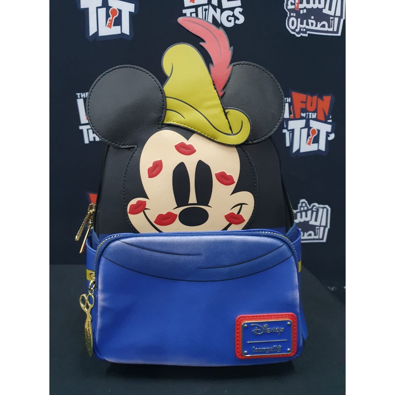 LOUNGEFLY! LEATHER: DISNEY BRAVE LITTLE TAILOR MICKEY COSPLAY MINI BACKPACK (Faded Paint) - Medaid International