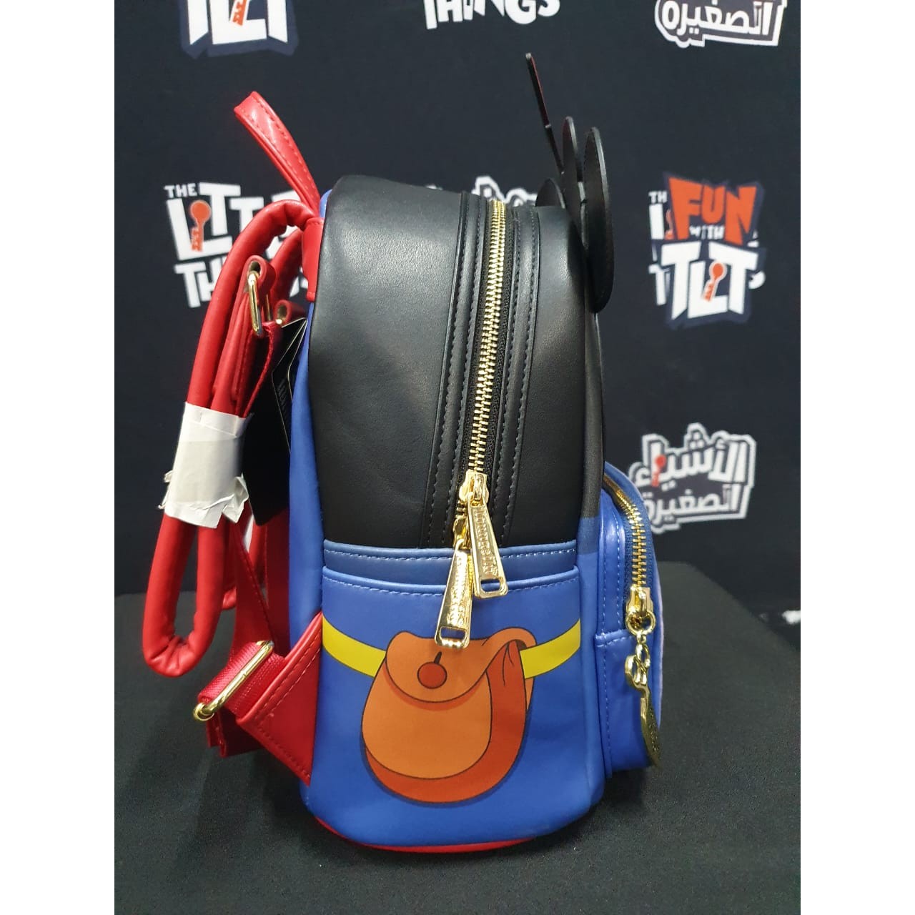 LOUNGEFLY! LEATHER: DISNEY BRAVE LITTLE TAILOR MICKEY COSPLAY MINI BACKPACK (Faded Paint) - Medaid International