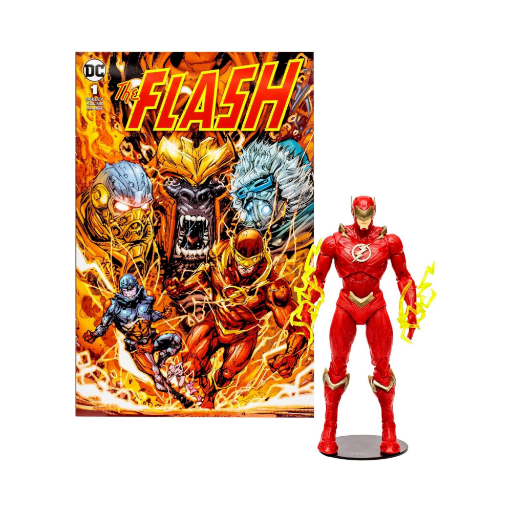 Barry Allen The Flash w/The Flash Comic (DC Page Punchers) 7" Figure - Medaid International