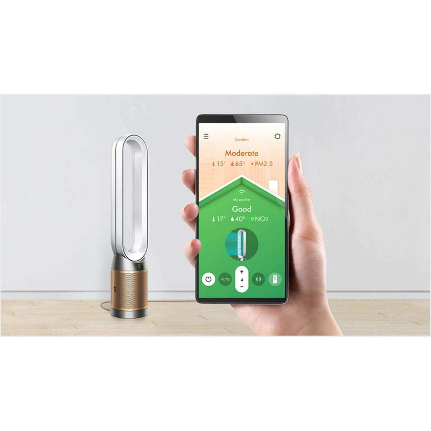 Purifier Cool Formaldehyde‚Ñ¢ Purifying Fan (Nickel/Gold) - Medaid International