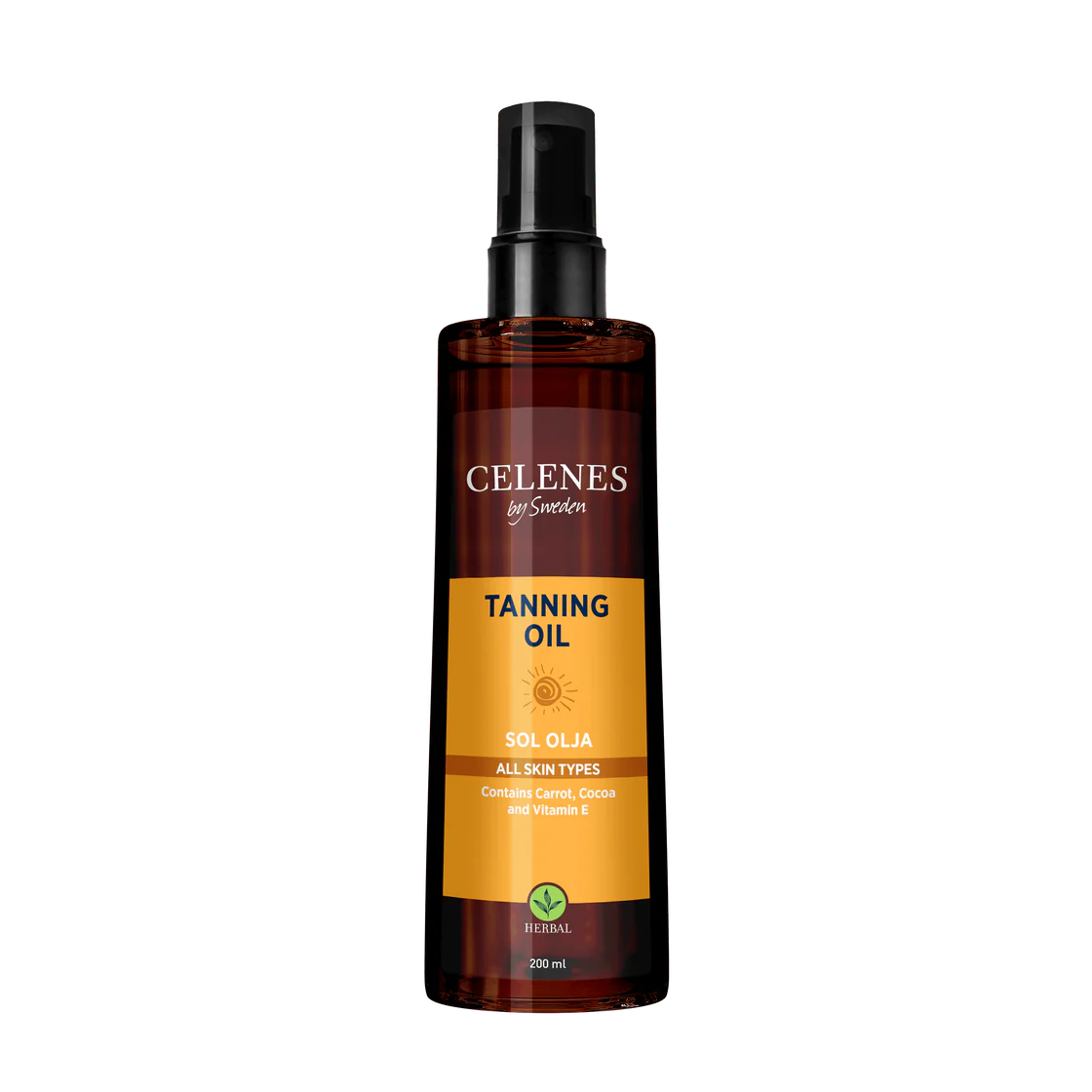 Herbal Sunscreen Tanning Oil 200 mL - Medaid