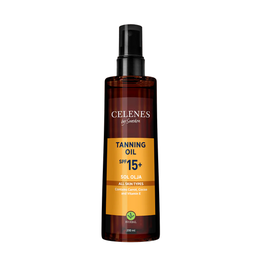 Herbal Sunscreen Tanning Oil Spf 15+ 200 mL - Medaid