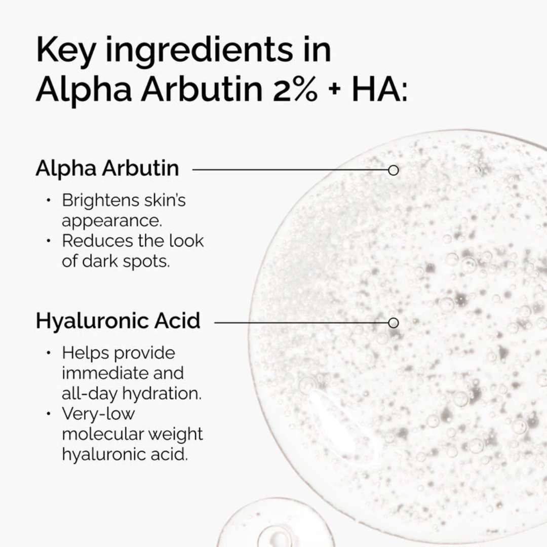 The Ordinary Alpha Arbutin 2% + Hyaluronic Acid For Hyperpigmentation - Medaid International