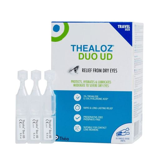 Théa -  Thealoz Duo Single Unit Dose Dry Eye Drops 30 x 0.4ml - Medaid