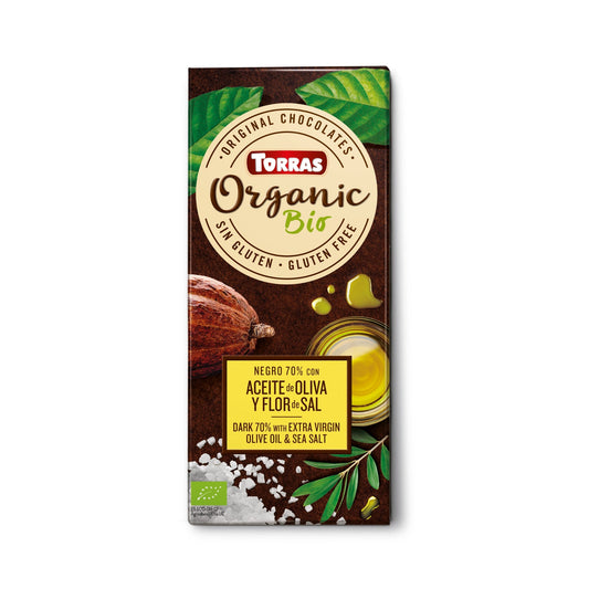 Organic Dark Chocolate 70% Cacao With Extra Virgin Olive Oil & Sea Salt - Medaid International