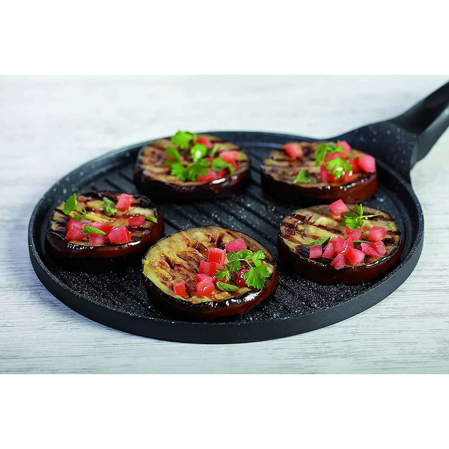 Premium Black Frying Pan with Multi-Function Grill 26 cm - Medaid International