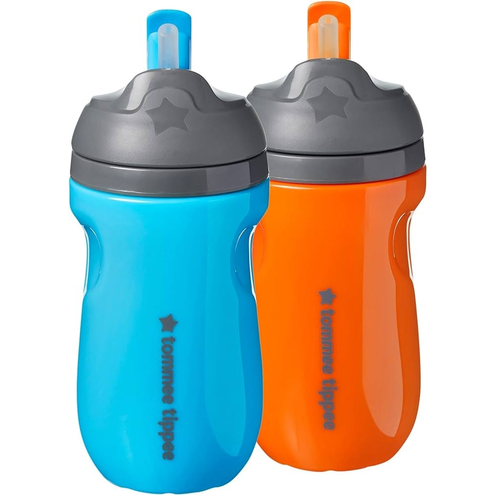 Tommee Tippee Insulated Straw Toddler Tumbler Cup Pack Of 2 - 266 ml - Medaid