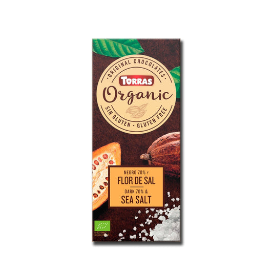 Organic Dark Chocolate 70% Cacao With Sea Salt - Medaid International
